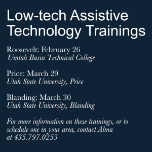 Low-Tech Assistive Technology Trainings
