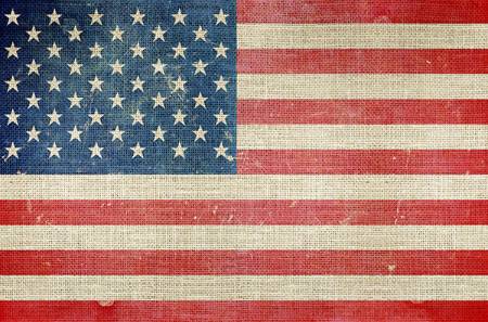 USA flag on Canvas