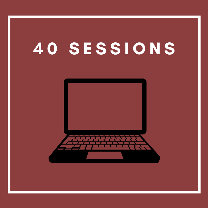 Text saying: "40 sessions"