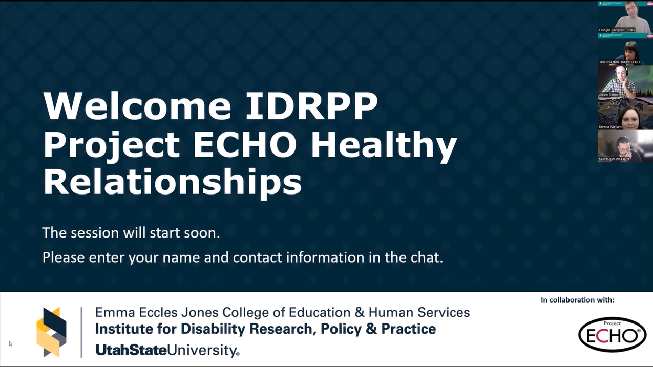 March Healthy Relationships ECHO: Lived Experience