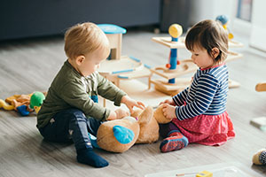Two children playing together